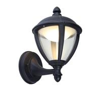 Unité 9W Lampe Murale LED Intégrée Extérieure IP44, 330 Lumens, 3000K Noir