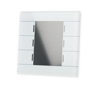 Unité Centrale en Verre Smart avec écran Couleur, Blanc pour domotique KNX BE-GBZW.01