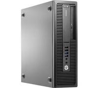 Unité centrale HP EliteDesk 800 G2 SFF i3-6100 8Go 120Go SSD+500Go HDD DVD W10P - Noir Noir