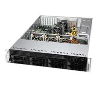 Unité centrale - Supermicro - CSE-LA25TQC-R609LP - 600 W - 2 Baies internes - 8 Baies d'extension