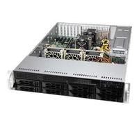Unité centrale - Supermicro - CSE-LA25TQC-R609LP - 600 W - 2 Baies internes - 8 Baies d'extension