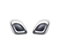 Unité Contrôle Couvercle bouton commutation réglable appui-tête siège avant voiture, pour Benz B CLA GLA SLK SLC CLS Bouton de Mémoire Siège(Headrest-Silver 2PCS)