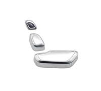 Unité Contrôle Couvercle bouton commutation réglable appui-tête siège avant voiture, pour Benz B CLA GLA SLK SLC CLS Bouton Réglage Siège Auto(Silver-L 3PCS)