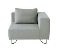 Unité d'angle de canapé modulable - Gris (Dont Eco-part. 6,50 €) Gris 98x98x68cm