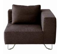 Unité d'angle de canapé modulable noir/marron One Colour One Size