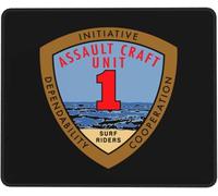 Unité d'assaut Amphibie Mousepad Bords Cousus Mouse Pad Portable Tapis De Souris Gaming pour Bureau Jeu Maison 25X30Cm