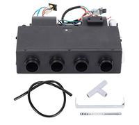 Unité d'assemblage d'évaporateur de climatisation A/C et Kit de chauffage, Thermostat de refroidissement de chauffage sous-jacent 12V 3 vitesses 600CFM universel pour camion de voiture