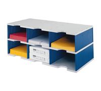 unité de base styro styrodoc trio 6 compartiments bleu/gris (non équipée)