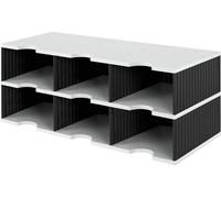 unité de base styro styrodoc trio 6 compartiments noir/gris