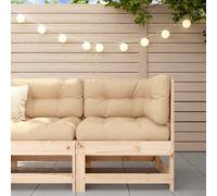Unité de canapé sectionnel avec coussin Bois de pin massif vidaXL vidaXL