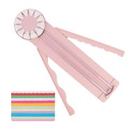 Unité de cisaillement de bordure - Ciseaux artisanaux à 12 pointes, bande de bord décorative | Poignée rotative droite, règle de coupe façonnée, établis, salles de loisirs pour la conception, bordures