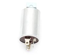 Unité de Clignotant, Unité de Relais Automobile, Unité de Relais de Clignotant D'indicateur de Voiture en Alliage D'aluminium 12 V 3 Broches pour Fiat/Jaguar 502096 (argent)