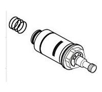 unité de contrôle bimétallique hansgrohe pour thermostat 92609000 1/2 "