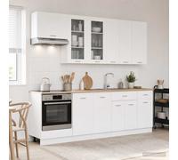 Unité de cuisine avec tiroir LYON 8 pc Bois d'ingénierie Gain place vidaXL vidaX