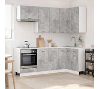 Unité de cuisine avec tiroir LYON 8 pc Bois d'ingénierie moderne vidaXL vidaXL