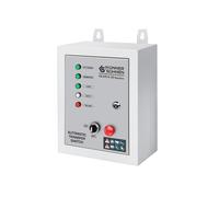 Boitier ATS de Könner & Söhnen KS ATS 4/25 Gasoline pour les générateur essence inverter (230V et 400V), démarre/arrête automatiquement le générateur lorsque l’alimentation principale est coupée.