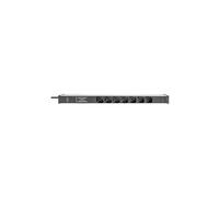- Unité de distribution d'alimentation (rack-montable) - filtre de ligne intégré, avec profilé en aluminium et protection contre les pics de tension