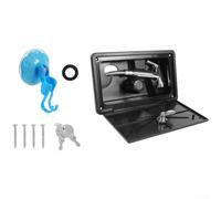Unité de douche compacte pour camping-car avec contrôle de la température et tuyau en acier de 1,5 m pour caravane (noir) 010554