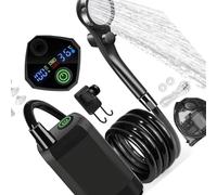 Unité de douche extérieure flexible avec matelas à ventouse et charge de type C pour douche de groupe camping voyage