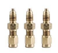 Unité de mesure de débit d'huile en laiton de Type DPC, avec clapet anti-retour à 1 voie for systèmes de lubrification, adaptateur de raccord de Tube de 4mm, 3 pièces(DPC-3)