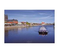 Unité de poussage sur l’Elbe à Magdebourg，Puzzle 1000 Pièces Puzzle en Papier d'impression Haute Définition Défiez Le Problème Stimuler La Créativité Jeu Interactif（50x70cm）-AF67