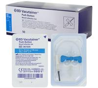 Unité de prélèvement BD Vacutainer Push-Button - 25G - Bleu foncé - 0.5 x 19 mm