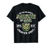 Unité de prière Armure de Dieu Éphésiens 6:11 Christian Camo T-Shirt
