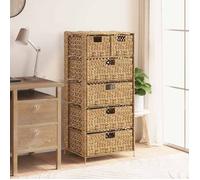 Unité de rangement - vidaXL - 6 paniers - 47 x 37 x 100 cm - Jacinthe d'eau - Métal