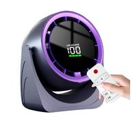 Unité de refroidissement à distance de ventilateur de bureau, réglage de la vitesse et affichage numérique | Idéal pour les interrupteurs de bureau, les chambres, les dortoirs, les salles d'étude
