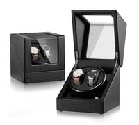 Unité de Remontage Automatique pour Montres Mécaniques - Moteur Silencieux, Alimentation USB, Modos Rotation Programmables, Convient à des Montres Jusqu'à 50mm(Black)