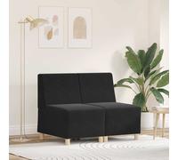 Unité de Sofa Modulaire Sans Accoudoirs Velours Canapé modulaire vidaXL vidaXL