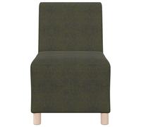 Unité de Sofa modulaire sans accoudoirs Vert armée en Simili Daim 55x74x82 cm Fauteuil Convertible modulable pour Salon séjour Bureau Chambre Moderne