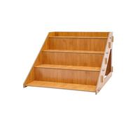 Unité De Stockage Cuisine Cuisine Moderne À 4 Couches Sauveillance en Bois Rack Desserts en Bois Bambou Bamboos Gâteau Présentation Stand Bamboos Étagère pour Le Dessert