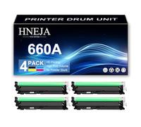 Unité De Tambour 660A, Unité Imagerie Compatible W2004A pour HP M751n M751dn M856dn M856x M776dn M776z M776zs Imprimante,4 Colors-1 Pack