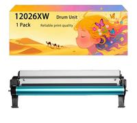 Unité de Tambour à Haut rendement 12026XW Compatible, Rechange pour l'unité d'imagerie avec Cartouche de Tambour des imprimantes pour Lexmark E120 E120n 1 Pack Black