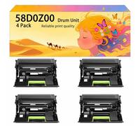 Unité de Tambour à Haut rendement Compatible 58D0Z00 Remplacement pour Les imprimantes pour Lexmark B2865dw MS821dn MS821n MS823dn MS825dn MS826de MS725dvn MX721ade MX722ade 4 Black