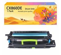 Unité de Tambour à Haut rendement Compatible 72K0P00 72K0Q00, Remplacement pour Les imprimantes pour Lexmark CS820de CS820dte CX860de CX825dte CX825dtf 1*Cyan