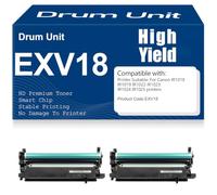 Unité de Tambour EXV18 Compatible NPG32 GPR22, unité d'imagerie pour Canon IR1018 IR1019 IR1022 IR1023 IR1024 IR1025 Imprimantes Haut rendement 60 000 Pages,2PC-EXV18