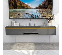 Unité de télévision murale 70/90/110 cm étagère à bordel, petite console de support mural, support de télévision à armoire télévisée flottante, étagères de rangement mural à chambre à coucher, trou