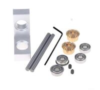 Unité de transmission à angle droit à petite échelle - Rapport 1:1 - Options d'arbre de 4 mm et 5 mm - Boîtier en aluminium - Double support de roulement (5 mm à 5 mm)