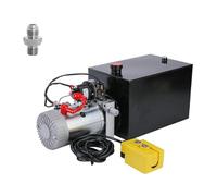 Unité d'énergie hydraulique, moteur à courant continu, pompe hydraulique à simple effet, remorque de décharge, levage 12L, capacité de 12.68 litres