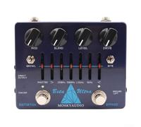 Unité d'overdrive de basses polyvalente avec double circuit et égaliseur graphique à six bandes avec prise casque pour un silence pour les sessions et sortie directe en studio bleu (bleu)