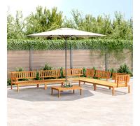 Unité du canapé en palette de jardin Bois d'Acacia Massif Sièges Canapé vidaXL v