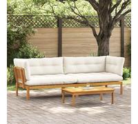 Salon palette de jardin 5 pcs bois d acacia massif