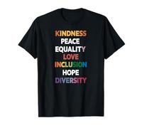 Unité Égalité Inclusion Diversité Message Puissant T-Shirt
