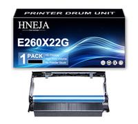 Unité Imagerie Compatible pour Lexmark E260 E260D E260DN E360D E360DN E460DN E460DW E462DTN Imprimantes, Unité Tambour Remplacement E260X22G | Haut Rendement | 20000 Pages,Black-1 Pack