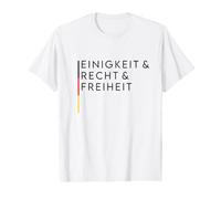 Unité & Justice & Liberté - Hymne National & Valeurs T-Shirt Graphique avec Valeur