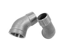 Unite Raccord de tuyau en acier inoxydable 304 avec coude femelle 304 de 0,3 cm, 1/4", 1/4", 1/4", 1/4", 3/4", 5,1 cm vers mâle
