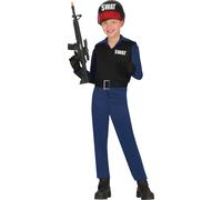 Unité spéciale Uniforme d'aventure Tenue d'intervention passionnante Aides d'action Agent camouflé Tenue de service Mission héroïque Gilet de sécurité Figurine de polar, Taille : 128/134 Couleur : Noi