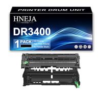 Unité Tambour DR3400 pour Brother DCP-L5500 DCP-L5500DN DCP-L6600DW HL-L5100DN HL-L5100DNT HL-L5200DW MFC-L5700DN MFC-L5700DWTD MFC-L5750DW MFC-L5750DWTD MFC-L6800DW Imprimante,Black-1 Pack